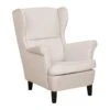 Beliani Oorfauteuil ABSON - Beige Polyester -VIDAXL Winkel 1000027803