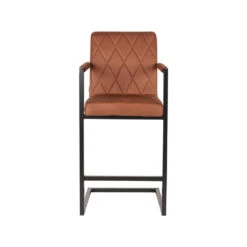 LABEL51 Barkruk Denmark - Cognac - Microfiber -VIDAXL Winkel 1000028232 0101