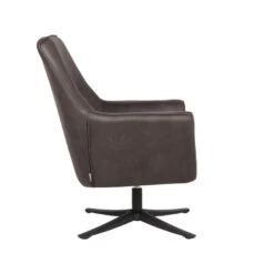 LABEL51 Fauteuil Tod - Antraciet - Microfiber -VIDAXL Winkel 1000028430 0102