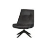 WOOOD Skyler Draaifauteuil - Kunstleer - Zwart - 94x67x85 -VIDAXL Winkel 1000031095