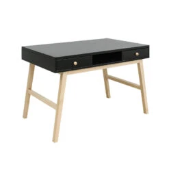 Bopita Nora Bureau - Mat Zwart/Naturel -VIDAXL Winkel 1000033072 0102