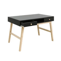 Bopita Nora Bureau - Mat Zwart/Naturel -VIDAXL Winkel 1000033072 0103