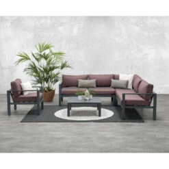 Garden Impressions Fora Loungeset 4-delig - Koper -VIDAXL Winkel 1000035523 0102