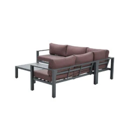 Garden Impressions Fora Loungeset 4-delig - Koper -VIDAXL Winkel 1000035523 0104