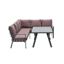 Garden Impressions Senja Lounge Dining Set 3-delig Rechts - Koper -VIDAXL Winkel 1000035547 0103
