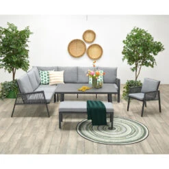 Garden Impressions Brendon Sportbank 120x45 Cm - Licht Grijs -VIDAXL Winkel 1000035591 0102