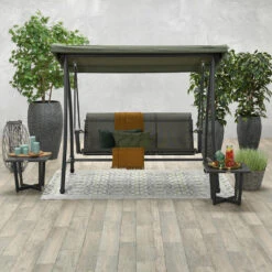 Garden Impressions Rubens Schommelbank 3-zits Mosgroen -VIDAXL Winkel 1000035640 0104