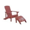 Beliani Tuinstoel ADIRONDACK - Rood Kunsthout -VIDAXL Winkel 1000035696