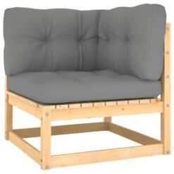 VidaXL 2-delige Loungeset Met Kussens Massief Grenenhout -VIDAXL Winkel 1000035705 0101