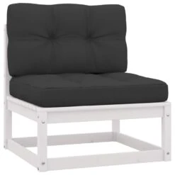VidaXL 2-delige Loungeset Met Kussens Massief Grenenhout Wit -VIDAXL Winkel 1000035714 0101