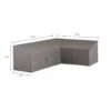 Madison - Hoes Voor Loungesets - 270 X 210 X 65 - Grijs -VIDAXL Winkel 1000036268