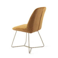 Urban Lifestyle Eetkamerstoel Lyndon - Goud, H Frame Goud -VIDAXL Winkel 1000040656 0103