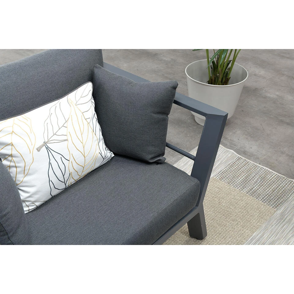 Garden Impressions Hiko Lounge Tuinstoel - Donker Grijs 2 Garden Impressions Hiko Lounge Tuinstoel - Donker Grijs - Afbeelding 2