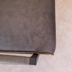 Industriële Leren Fauteuil Antraciet Tiger - Leder - Grijs -VIDAXL Winkel 1000041989 0103