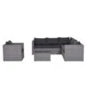 Garden Impressions Lyon Loungeset 5-delig Met Stoel -reflex Black -VIDAXL Winkel 1000042163
