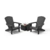 Keter Troy Adirondack Tuinstoelen Met Ice Cube Tafel - Grafiet -VIDAXL Winkel 1000042270