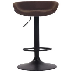 CLP Barkruk Anaheim Zwart Frame Vilt - Bruin -VIDAXL Winkel 1000043345 0101