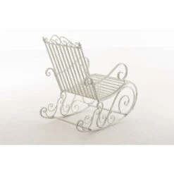 Clp Schommelstoel Smilla Antiek Wit -VIDAXL Winkel 1000045406 0103