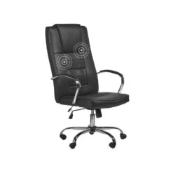 Beliani Bureaustoel GRANDEUR - Zwart Kunstleer