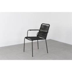 VDG Denver Rope Stapelbare Tuinstoel - Zwart 6 VDG Denver Rope Stapelbare Tuinstoel - Zwart -VIDAXL Winkel 1000048025 0102