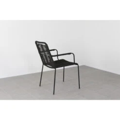 VDG Denver Rope Stapelbare Tuinstoel - Zwart 7 VDG Denver Rope Stapelbare Tuinstoel - Zwart -VIDAXL Winkel 1000048025 0103