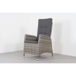 VDG Manhattan Wicker Verstelbare Tuinstoel - Dubbel Light Grey -VIDAXL Winkel 1000048036 0102