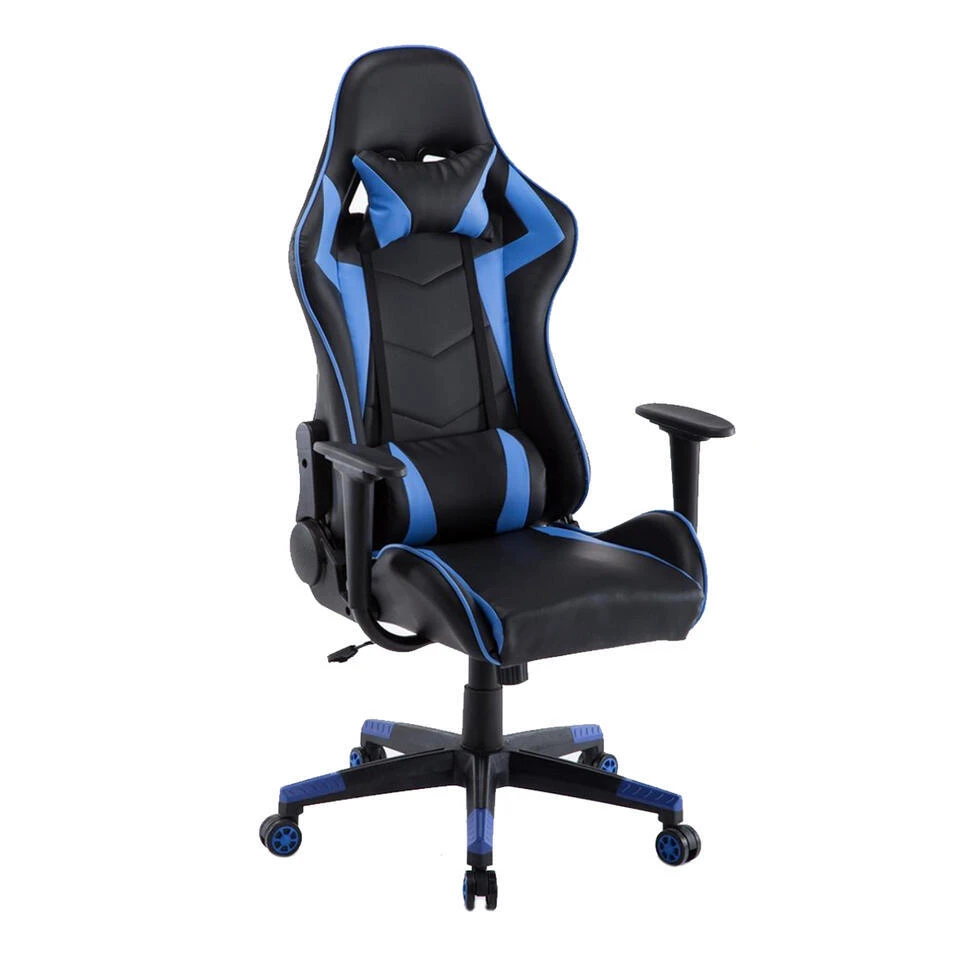 Gamestoel Las Vegas - Zwart / Blauw - Gaming Stoel - Bureaustoel 1 Gamestoel Las Vegas - Zwart / Blauw - Gaming Stoel - Bureaustoel