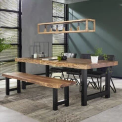 Hoyz - Eetkamerbank Boomstam - 190cm Breed - 6 Personen -VIDAXL Winkel 1000051487 0101