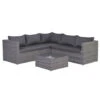 Garden Impressions Lyon Loungeset 4-delig - Donker Grijs -VIDAXL Winkel 1000052375