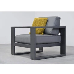 Garden Impressions Plaza Lounge Tuinstoel - Donker Grijs -VIDAXL Winkel 1000052950 0103