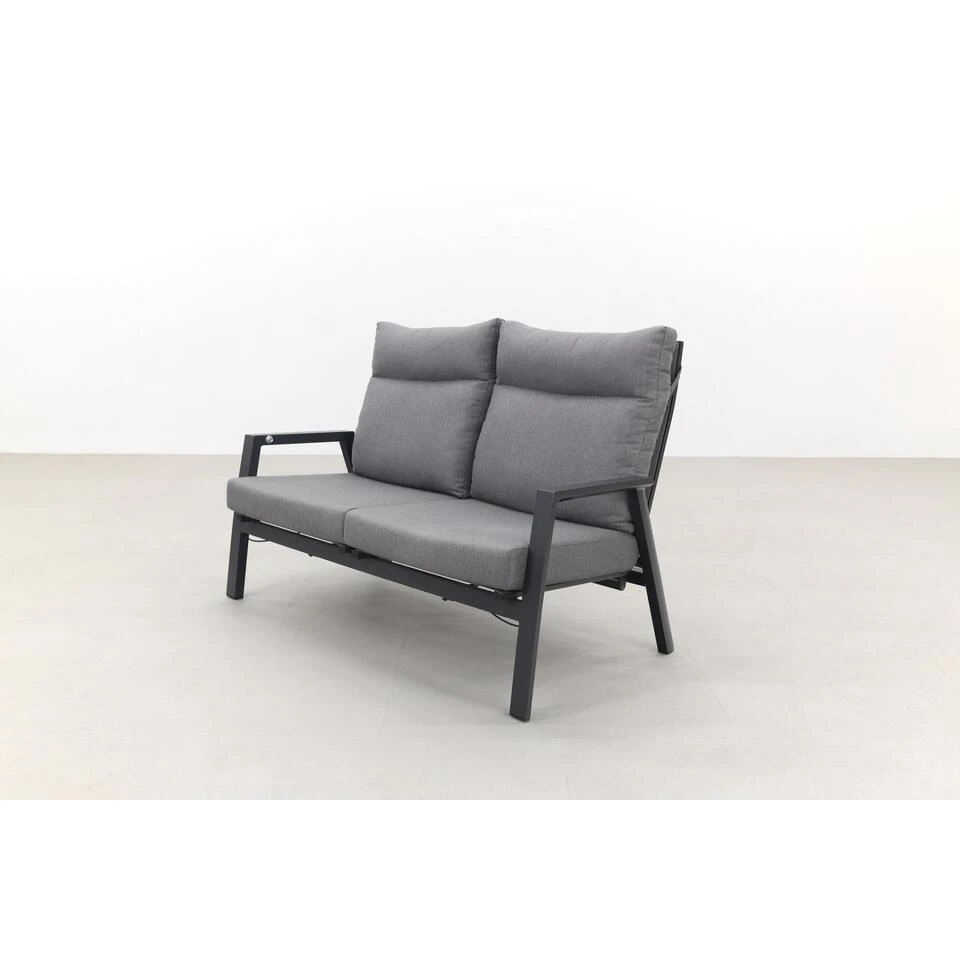 VDG Azoren 2-zitsbank Verstelbaar - Antraciet 3 VDG Azoren 2-zitsbank Verstelbaar - Antraciet - Afbeelding 3