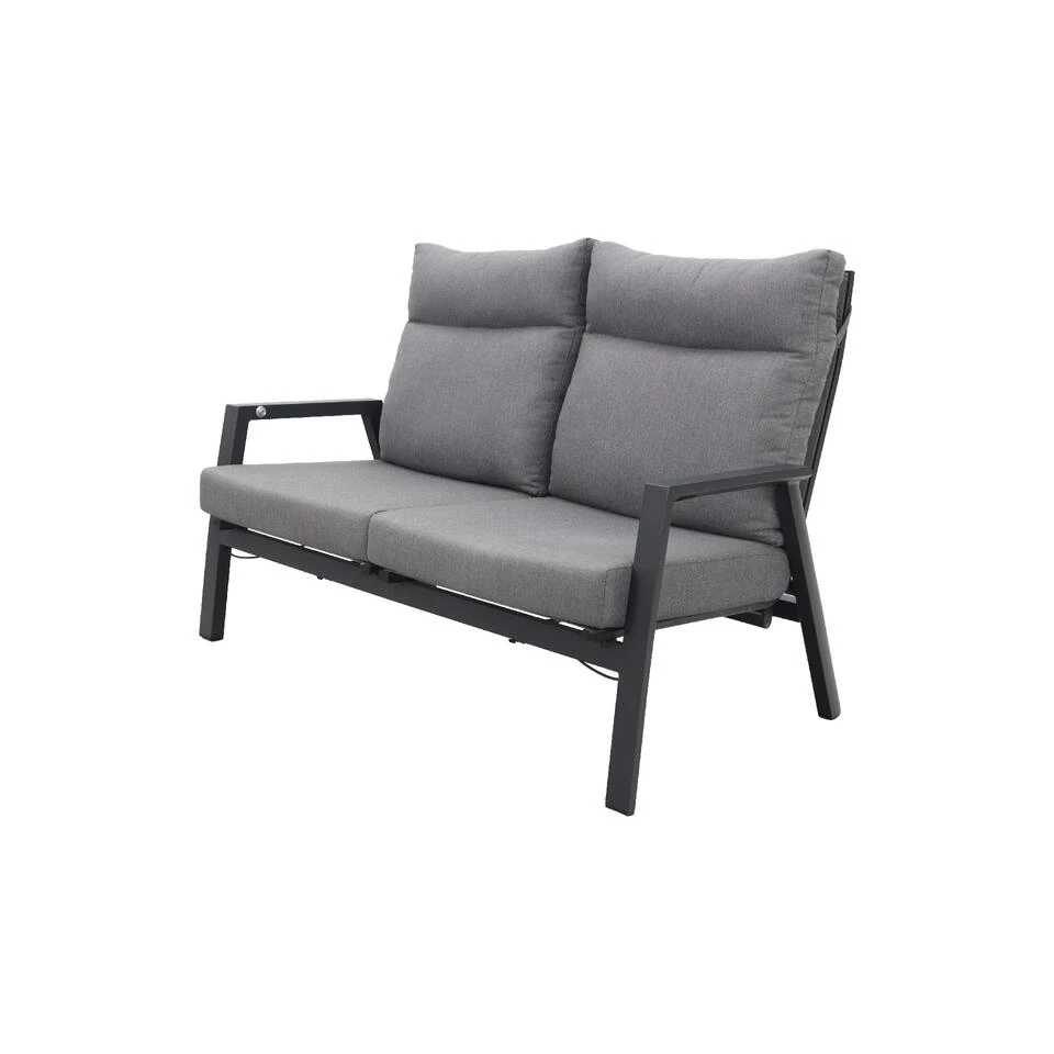 VDG Azoren 2-zitsbank Verstelbaar - Antraciet 1 VDG Azoren 2-zitsbank Verstelbaar - Antraciet