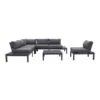 Garden Impressions Annabella Loungeset Met Loungestoel - Carbon Black -VIDAXL Winkel 1000053035
