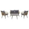 Garden Impressions Franklin Rotan Loungeset - Carbon Black