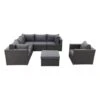 Suns Loungeset Parma - Inclusief Fauteuil - Antraciet -VIDAXL Winkel 1000053091
