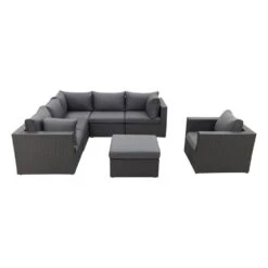 Suns Loungeset Parma - Inclusief Fauteuil - Antraciet