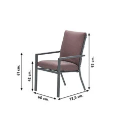 Sergio Dining Tuinstoel Carbon Black/Copper -VIDAXL Winkel 1000053221 0101