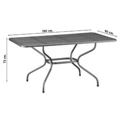 Kettler Strekmetaal Tafel 160x90 Cm -VIDAXL Winkel 1000053260 0101