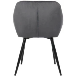 CLP Eetkamerstoel Emia Fluweel Grijs 7 CLP Eetkamerstoel Emia Fluweel Grijs -VIDAXL Winkel 1000053658 0103