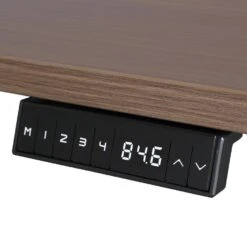 Elektrisch Verstelbaar Bureau - 180x80 Cm - Dual Motor - Zwart / Donker Eiken -VIDAXL Winkel 1000056019 0101