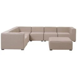 Beliani Loungeset AREZZO - Beige Polyester