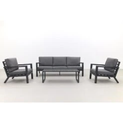 VDG Hugo Stoel-bank Loungeset - Antraciet -VIDAXL Winkel 1000057140 0103