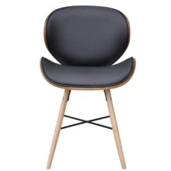 VidaXL Eetkamerstoelen 2 St Gebogen Hout En Kunstleer -VIDAXL Winkel 1000057826 0102