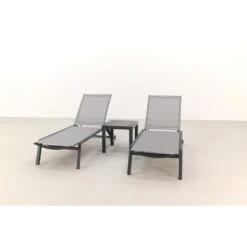 VDG Cairns Ligbedden + Bijzettafel Atlanta - Antraciet 5 VDG Cairns Ligbedden + Bijzettafel Atlanta - Antraciet -VIDAXL Winkel 1000058030 0101