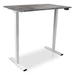 MRC COMFORT Elektrisch ARBO Zit-sta Bureau - 140x80cm - Wit - Betonlook -VIDAXL Winkel 1000058363 0101