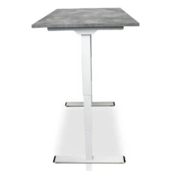 MRC COMFORT Elektrisch ARBO Zit-sta Bureau - 140x80cm - Wit - Betonlook -VIDAXL Winkel 1000058363 0102