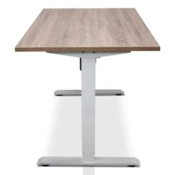 MRC EASY Elektrisch ARBO Zit-sta Bureau - 120x80cm - Wit - Midden Eiken -VIDAXL Winkel 1000058369 0103