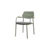 GreenChair Courage Dining Chair - Teak Armleuning - Green -VIDAXL Winkel 1000058437