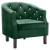 VidaXL Fauteuil Fluweel Groen -VIDAXL Winkel 1000059109