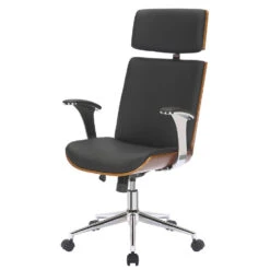 Clp Bureaustoel Lester Kunstleder Zwart -VIDAXL Winkel 1000059668 0103